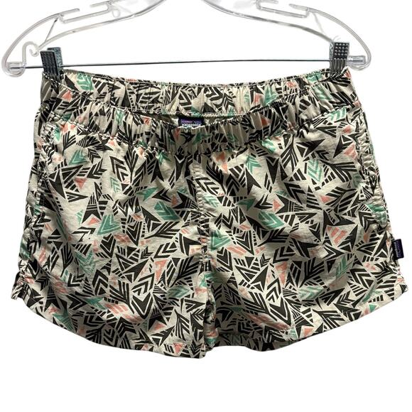 Patagonia Women’s Baggies Shorts – Medium Tribal Geometric Print Common Threads - Picture 1 of 5